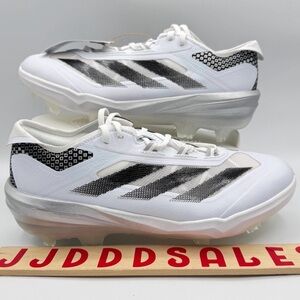 Adidas Adizero Impact TPU Baseball Cleats IH4730 White Black Men’s Sz 8 NWT